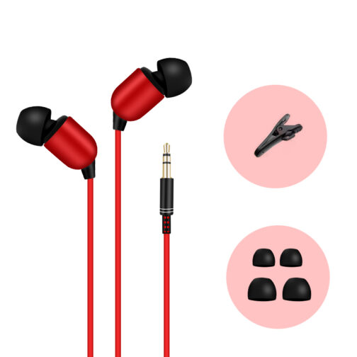 M&J 3M Earphone Monitor Headphones With Long Wire 3.5mm Gilded HiFi Stereo Universal Auricular For iPhone Huawei Xiaomi Computer - Image 4