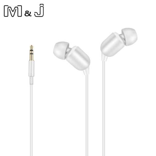 M&J 3M Earphone Monitor Headphones With Long Wire 3.5mm Gilded HiFi Stereo Universal Auricular For iPhone Huawei Xiaomi Computer - Image 3