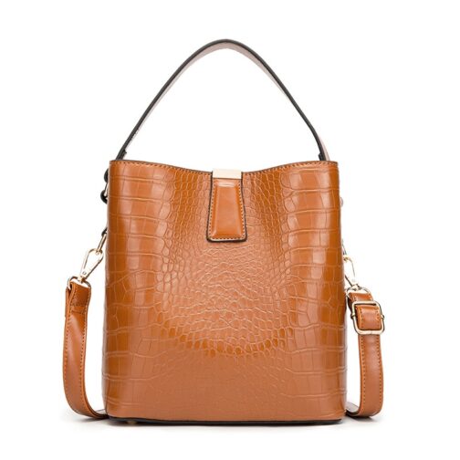 Crocodile Pattern Bucket Bags Leather Handbags Women Crossbody Bags Totes Ladies Shoulder Messenger Bag Female Purses - Image 14