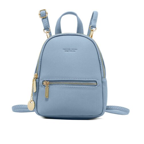 Forever Young Designer Women Backpack Mini Soft Touch Leather Small Backpack Female Fashion Ladies Bagpack Satchel Shoulder Bag - Image 7