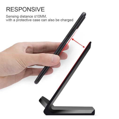 10W Q740 Wireless Folding Vertical Quick Charger USB Fast Charging Bracket High Power Docking Stand For Mobile Phones Desktop - Image 5