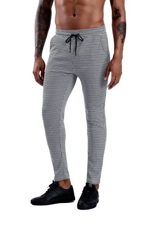 Brand Plaid Pants  Skinny Trousers - Image 10