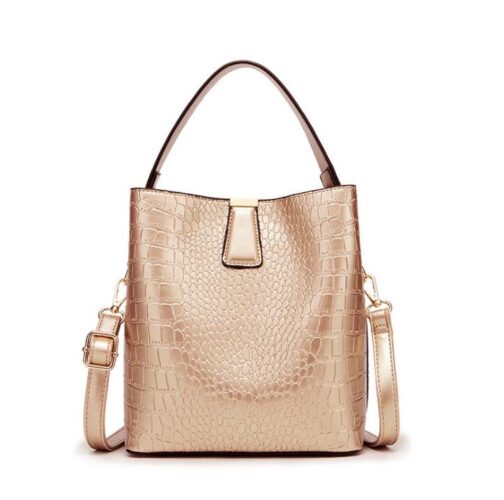 Crocodile Pattern Bucket Bags Leather Handbags Women Crossbody Bags Totes Ladies Shoulder Messenger Bag Female Purses - Image 8