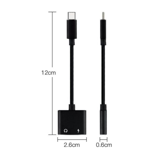 2PCS 2 In 1 Usb Typec Adapter Earphone Charging Splitter To 3.5mm Headphone Jack Audio Aux for Xiaomi Huawei Oneplus Phone Cable - Image 4