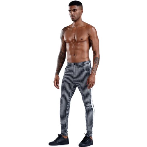 Brand Plaid Pants  Skinny Trousers - Image 3