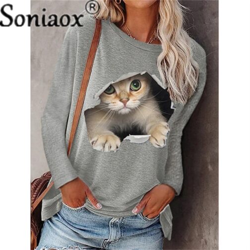 Cartoons Funny Cats T-Shirt - Image 4