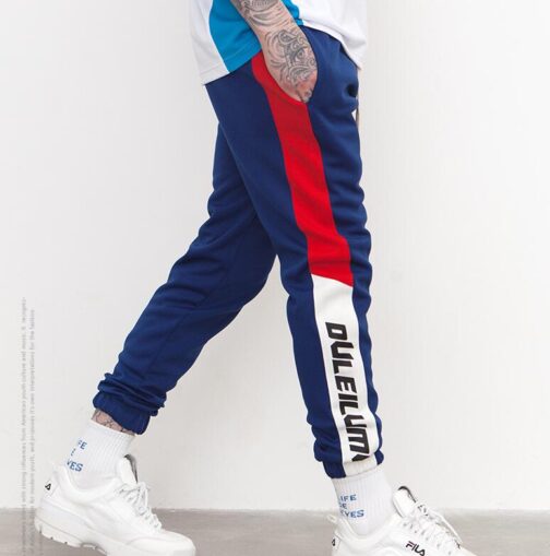 Sweatswear Pants Printing Side Stripe