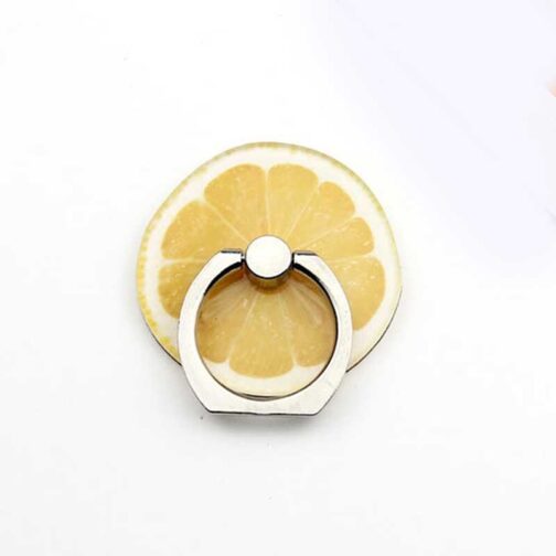 New Arrival Mobile Phone Holder Metal Finger Ring Holder Cute Lemon Fruits Phone Ring Holder Phone Stand Support - Image 3