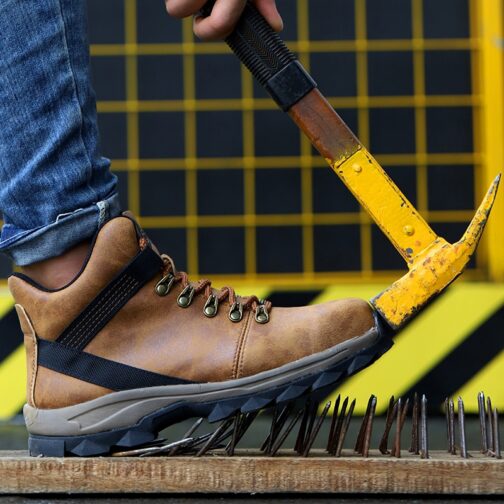 Winter Boots Men Safety Shoes Indestructible Work Shoes Puncture-Proof Work Sneakers Male Steel Toe Shoes Work Safety Boots - Image 3