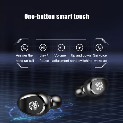 Wireless Earphone Bluetooth V5.0 F9 TWS Wireless Bluetooth Headphone LED Display With 2000mAh Power Bank Headset With Microphone - Image 5