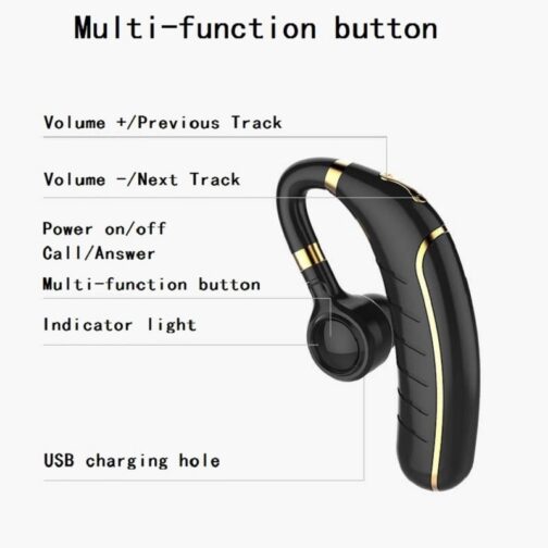 260mAh Battery Long Standby Wireless Bluetooth Earphone Headphones Earbud with Microphone HD Music Headsets for IPhone Xiaomi - Image 4