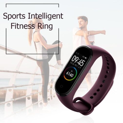 Chinese Version Xiaomi Mi Band 4 5ATM Heart Rate Smart Wristband (Wine Red) - Image 2