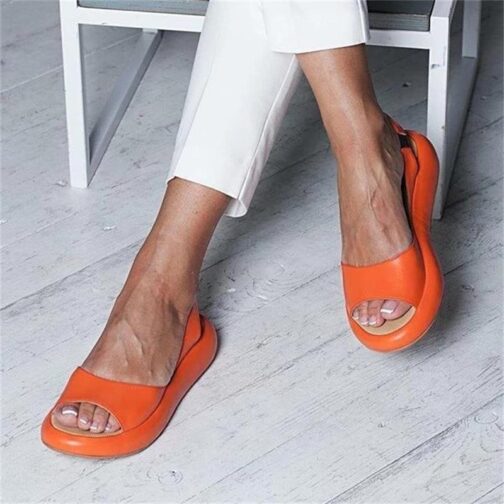 Summer Women Sandals Fish Mouth Elegant  Ladies Shoes Slip On Solid  Female Single Shoes Casual Soft Office Flats - Image 8