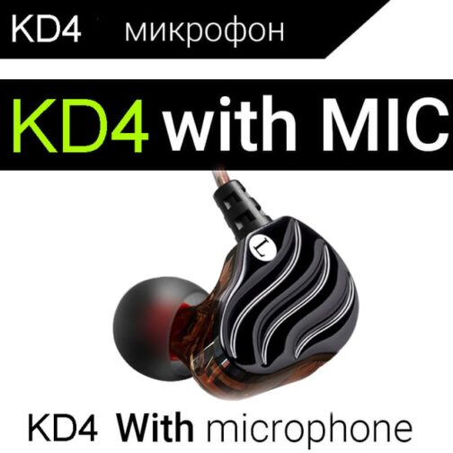 Earphones QKZ KD4 fone de ouvido Mini Dual Driver Original hybrid dual dynamic driver Headphone mp3 DJ Headset auriculares - Image 7