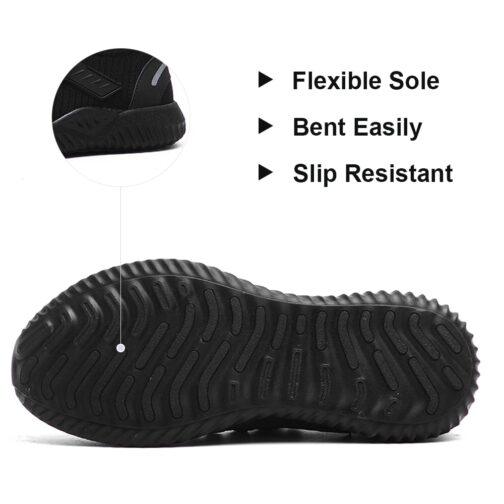 Indestructible Men Safety Work Shoes with Steel Toe Cap Puncture-Proof Boots Lightweight Breathable Sneakers - Image 5