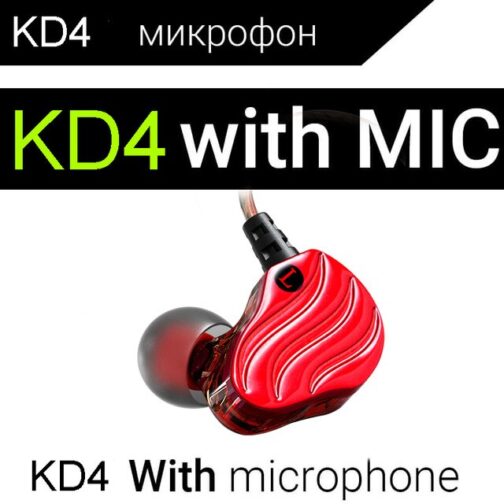 Earphones QKZ KD4 fone de ouvido Mini Dual Driver Original hybrid dual dynamic driver Headphone mp3 DJ Headset auriculares - Image 6