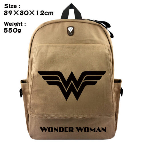 Wonder Woman Canvas Travel Backpack Bag - Image 2