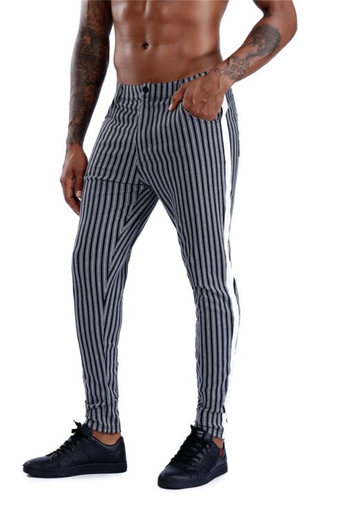 Brand Plaid Pants  Skinny Trousers - Image 13