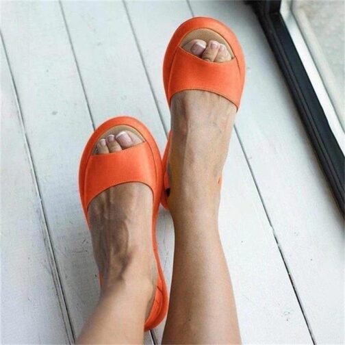 Summer Women Sandals Fish Mouth Elegant  Ladies Shoes Slip On Solid  Female Single Shoes Casual Soft Office Flats - Image 5