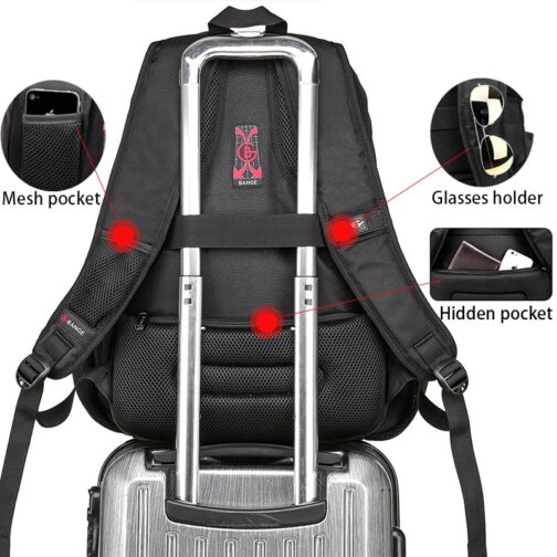 Male 45L Travel backpack 15.6 Laptop Backpack Men USB Anti theft Backpacks for teens schoolbag youth mochila women backbag - Image 5