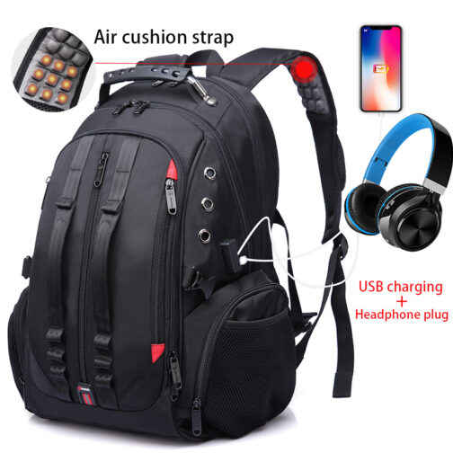 Male 45L Travel backpack 15.6 Laptop Backpack Men USB Anti theft Backpacks for teens schoolbag youth mochila women backbag - Image 4