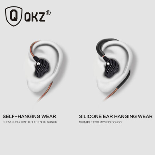 Earphones QKZ KD4 fone de ouvido Mini Dual Driver Original hybrid dual dynamic driver Headphone mp3 DJ Headset auriculares - Image 5