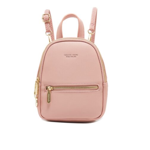 Forever Young Designer Women Backpack Mini Soft Touch Leather Small Backpack Female Fashion Ladies Bagpack Satchel Shoulder Bag - Image 10